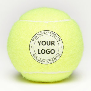 Logo Zakelijk Merkteken Tekst Tennisballen Sjabloo