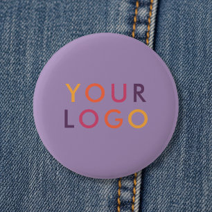 Logo Zakelijk Merktemplate Paars Ronde Button 5,7 Cm