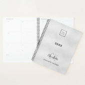 Logo zilveren monogram initialen planner (Display)