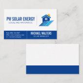 Logo zonne-energie visitekaartje (Voorkant / Achterkant)