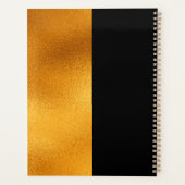 Logo zwart goud monogram Business Modern 2025 Planner (Achterkant)