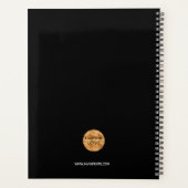 Logo zwart goudmonogram initiaal planner (Achterkant)
