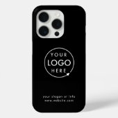 Logo zwart | Minimale iPhone-draagtas voor bedrijv Case-Mate iPhone Case (Achterkant)