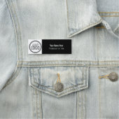 Logo (zwart-wit) Eenvoudige professionele naam Naamplaatje (In situ)