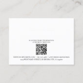 Logo Zwart Wit Zakelijk Cadeaubon Visitekaartje (Achterkant)