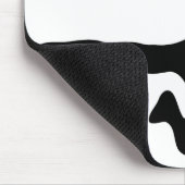 logo zwarte handballspeler muismat (Hoek)