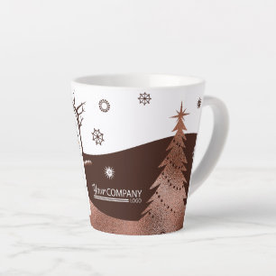 Logo'd Marshmallow kerstkoffie Mok