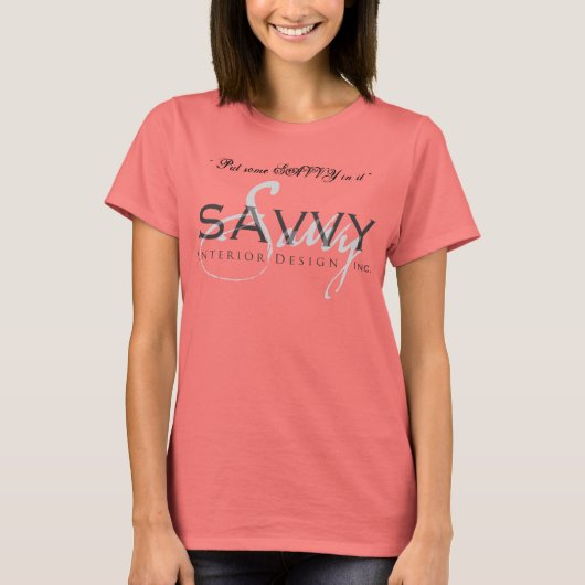 logopdf (1), " Zet wat SAVVY erin " T-shirt (Voorkant)