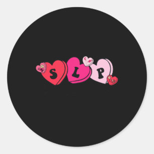 Logopedist Valentijnsdag Ronde Sticker