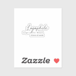 Logopile met Definitie-Sticker Sticker