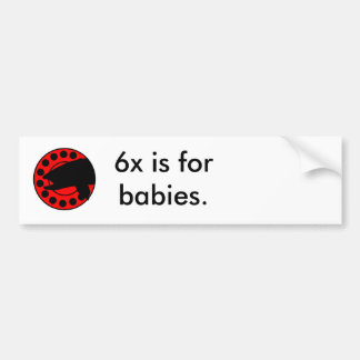 logoreel is 6x voor baby ' s . bumpersticker