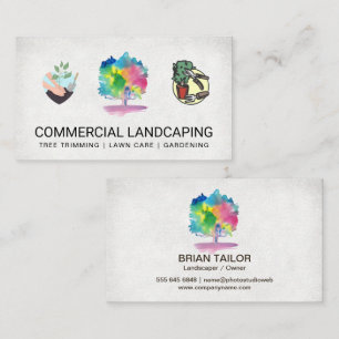Logos de jardinage Carte de visite Arborescence