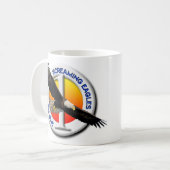 Logos de VP-1 et d'IBNFE sur le blanc simple tasse (Devant gauche)