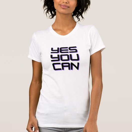 LogoT-Shirt T-Shirt "Yes You Can" (Devant)