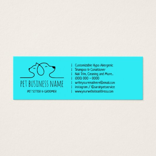 logotype de garde d'animaux de compagnie Blue Petc (Devant)