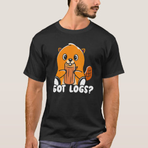 Logs Beaver Whisperer Wildlife Animal Rodent T-shirt