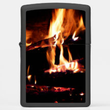 Logs dans la cheminée Photographie de feu chaud