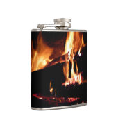 Logs in the Fireplace Warm Fire Photography Heupfles (Rechts)