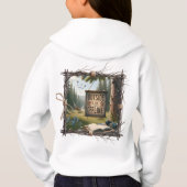 Logs & Lazy Mornings Hoodie – Cozy Campfire Style (Achterkant)