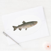 Lohanton cutthroat forel ovale sticker (Envelop)
