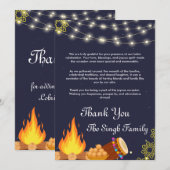 Lohri Bedankt kaart sjabloon (Voorkant / Achterkant)