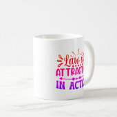 Loi d'attraction Pink Custom Coffee Mug (Devant droit)