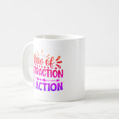Loi d'attraction Pink Custom Coffee Mug (Devant gauche)