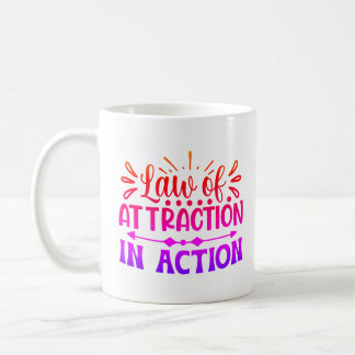 Loi d'attraction Pink Custom Coffee Mug