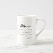 Loi de Bouddha de tasse de café de porcelaine (Droite)