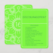 Loi décourageante sur la carte d'émotion d'attract (Devant / Derrière)