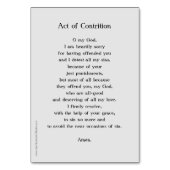 Loi sur la carte de prière de réconciliation de co (Dos)