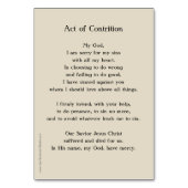 Loi sur la carte de prière de réconciliation de co (Dos)