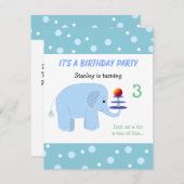 Loi sur l'équilibre des éléphants Invitation d'ann (Devant / Derrière)