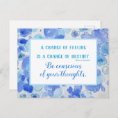 Loi sur les devis d'inspiration de la carte postal (Devant / Derrière)