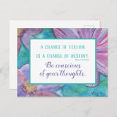 Loi sur les devis d'inspiration de la carte postal (Devant / Derrière)