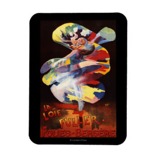 Loie Fuller bij het theater Folies-Bergere Magneet