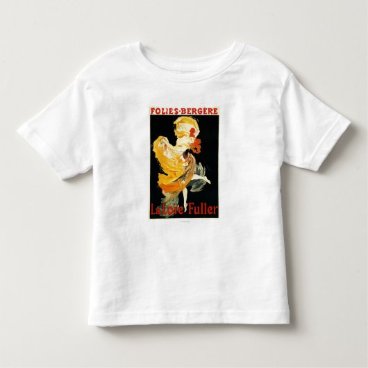 Loie Fuller in het theater Folies-Bergere Kinder Shirts (Voorkant)