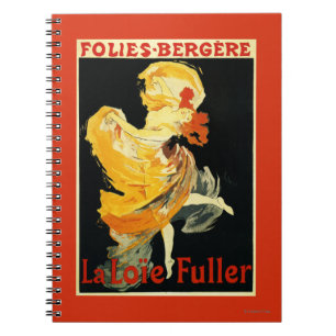 Loie Fuller in het theater Folies-Bergere Notitieboek