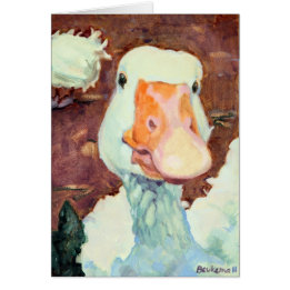 L'oie la plus heureuse dans la grange