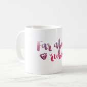Loin Au-Dessus De Rubies - Proverbes 31 Mug (Devant gauche)