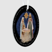 Loin Dans Un Manger Lyrics Nativité Or Texte Noir (devant)