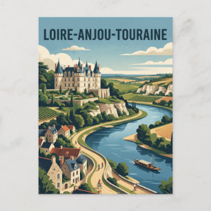 Loire-Anjou-Touraine Regionaal Natuurpark Frankrij Briefkaart