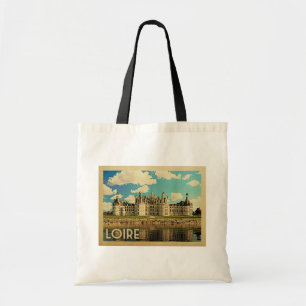 Loire France Vintage Travel - Chateau Chambord Tote Bag