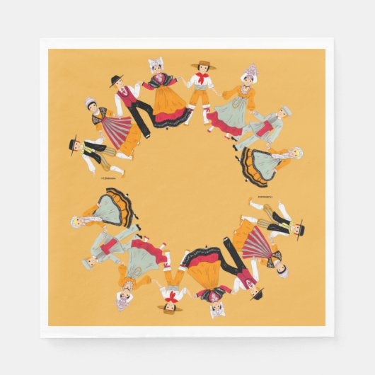 Loire, Frankrijk Servet (Voorkant)