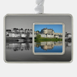 Loire op Amboise op Franse Briefkaart Square S Verzilverd Kader Ornament