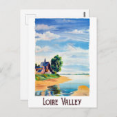 Loire Valley, Frankrijk Briefkaart (Voorkant / Achterkant)