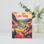 Loire Valley Frankrijk  kunst Briefkaart (Staand voorkant)