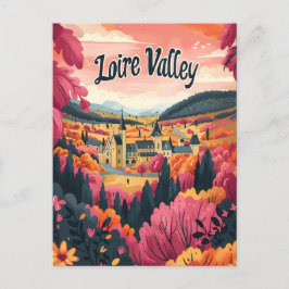 Loire Valley Frankrijk  kunst Briefkaart
