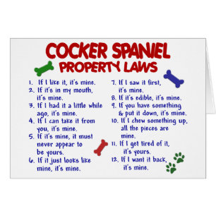 Lois 2 de propriété de COCKER
