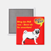 Lois du Mops / Aimant pour chien (Recto/Verso)